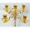 Bougeoirs 65CM Hauteur Candélabres En Métal Or Candélabre Avec Chandelier De Pilier De Support Pour La Pièce Maîtresse De L'événement De Mariage G098