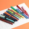 Ручки 6/12PCS Pilot V5 HITECPOINT 0,5 мм очень тонкая чистая жидкая чернила ручка ролика, 12 цветов иглы -точка катящиеся гелевые ручки