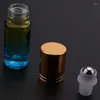 Aufbewahrungsflaschen 2023 - Farbverlaufskugelflasche 10 Stück 5 ml dicke Glasrolle auf ätherischem Öl Leeres Parfum 5 Farben mit Gold Co