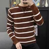 Men's Hoodies 2023 Autumn And Winter Round Neck Thick Knit Sweater Pullover Trend