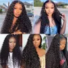 Lace Wigs Nicelight Water Wave Transparent Front Brazilian Remy Pre Plucked Human Hair For Women Curly Closure Wig 230629