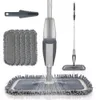 MOPS MAGIC Spray Mop trägolv med återanvändbara mikrofiberkuddar 360 grader Handel Hem Windows Kitchen Mop Sweeper Broom Clean Tools 230628