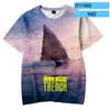 Camisetas masculinas The Meg 2 Trench 3D camiseta manga curta feminina masculina camiseta de verão