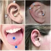 Navel Bell Button Rings 10pcs G23 Implant Grade Nasal Opal Banana Barbell Leather Anchor Labret Piercing Tragus Cartilage Lip Jewelry 230628