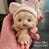 Dolls 10cm Mini Bjd Doll for Girls OB11 Clothes Cute Surprise Toy Kawaii Face Body Full Set Kids 2 to 4 6 Year Old 230629