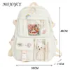 Torby szkolne Kawaii Bag na ramię w stylu Preppy Style duża pojemność wielofunkcyjny plecak dla nastoletniej dziewczynki Wodoodporny laptop 230629