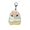 10cm Boneca Hamster Chaveiro Pingente Bonecos Hamster Bonito Mochila Bolsa de Pelúcia Pingentes Chaveiro Escolar Pingentes 2169