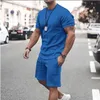 Men's T-shirt Suits Tracksuit Tennis Shorts Set Solid Colored Crew Neck Outdoor Street Short Sleeve Drawstring 2 Piece Clothing Apparel Designer Sportswear Classic