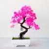 2024 Simulated Plants Simulated Potted Small Bonsai Plastic Desktop Living Room Simulation Flower Decorations Home Accessories