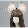 Hair Accessories AniLV Anime Party Cute Mouse Plush Ears Headband Headwear Cosplay 230628