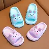 Slipper Cartoon Rabbit Child Slippers Girls Summer Indoor Slippers Anti-slip Kids Bathroom Slides Lovely Animals Baby Flip Flop 230628