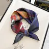 Scarves Painting Series Art Style Sunscreen Shawl Spring And Summer Imitation Silk Scarf Satin Versatile