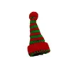 Mini cappello di Natale Decor Vestiti per bambole Accessorio Miniatura Carino Festa di Natale Ornamento Bevande Bottiglia di vino rosso Tazza da cocktail Decorazione Pet Cappelli di Babbo Natale W0053