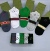 Men's Socks Designer Letter Embroidered Cotton Short Sock Business Casual Low Cut Comfortable Sweat-Absorbent Y6AU