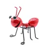 Decorative Objects Figurines 4pcs Patio Craft Yard Outdoor Garden Cute Insect Hanging Home Decor Gift Ornament Metal Ant Living Room Wall Art Sculpture 230629