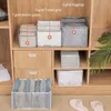 Clothes Storage Box Women Underwear Socks Panties Wardrobe Drawer-Type Bra Thickened Grid Packing Box Mesh Grid Separator Boxes