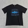 メンズTシャツメンズTシャツTシャツ新しいデーモンアイランドTシャツ半袖レタープリント高重量ダブルヤーンファッション