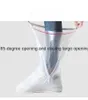 Housse anti-poussière chaussure imperméable réutilisable longue longueur antidérapante bottes de pluie à glissière couvre-chaussures imperméables jours de pluie outils utiles 230628