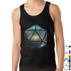 Herren-Tanktops D20 The Greener Side Top Weste aus reiner Baumwolle und Dnd Tabletop Games Dice Galaxy Space Series Männliches Bodybuilding