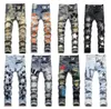 jeans violets jeans pour hommes amris pour hommes jeans skinny taille moyenne motard européen coupe slim moto rayure jeans de créateur à la mode pour hommes pantalons pour hommes Jeans