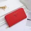 Luxury Leather Wallet Hand Bag Woman Fashion Designer Business Zipper Credit Card Holder Coin Purses Mans Long Clutch Compartment Wallets