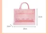 Borse 2022 Summer Nuova borsa da donna Pvc Fashion Jelly Candy Color Borse Color Borse per picnic casual per esterno borse per vacanze in spiaggia femminile stilisheendibags