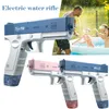 Sand Play Water Fun Summer Electric Glock Water Gun Water Storage Automatic Shooting Water Beach Outdoor Toys for Boys And Girls 230629