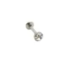 Navel Bell Button Rings Crystal Monroe Lip Piercing Labret Studs Tragus Cartilage Earrings Helix Bar Internally Threaded Gold Color m 4mm 230628