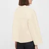 *to*tem ample déconstruit col en V en coton biologique design polyvalent veste chemise courte pour femme