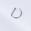 Navel Bell Button Rings 50PCS G23 Labret Curved Barbells Fake Nose Piercing 18G Helix Stud Hoop Earring Septum Ring Wholesale Body Jewelry 230628