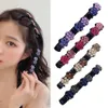 Women's flower clips are used for multi -functional hair clips that weave and shape side clamps, and various styles of bangs are high -quality and durable.