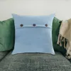 Kudde/dekorativt modeomslag God Comfort Sofa Cushion Cover oavbruten fyrkantig kuddefodral med vintage-knappskydd R230629