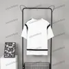 Xinxinbuy Men Designer Tee T Shirt 23ss Paris Wstbonowa panelowy liter haftowe bawełniane bawełniane khaki czarne białe xs-l