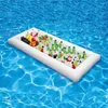 Uppblåsbara flottörrör PVC Party Uppblåsbar salladbar buffé Pool Uppblåsbar ishinka utomhuspool Drink Float Holder Food Supplies 230629