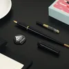 Pens 1pc Platinum Çeşme Kalemi DP1000 F Goldplated NIB El Çizilmiş Taslak İş Ofisi Öğrenci Kaligrafi Uygulama Sanat Kalemi