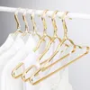 Hangers Racks 10pcs Stylish Aluminum Metal Coat Suit Clothes Golden Hangers 230628