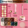 Postzegels Lakzegel Stempel Set Gelakt Stempel Zegellak Kit DIY Craft Supplies Scrapbooking Bruiloft Uitnodiging Decoratieve Zegellak Set 230628