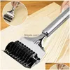 Baking Pastry Tools Stainless Steel Noodle Lattice Roller Docker Dough Cutter Pasta Spaghetti Maker Kitchen Cooking Jk2007Kd Drop Dhqyw