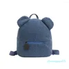 Sac à dos personnalisé garçons filles motif ours mignon en peluche enfant en bas âge pour enfants nom brodé personnalisé sacs à dos pour enfants