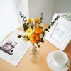 Dried Flowers Mini Natural Flower Bouquet Eucalyptus Daisy Rose Wedding Arrangement Party Home Living Room Decoration Exotic