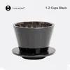 Koffiefilters TIMEMORE B75 Wave koffiedruppelaar Crystal Eye Pour Over koffiefilter PCTG 1-2 kopjes koffiezetapparaat Platte bodem Verhoog de uniformiteit 230628