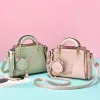 Niedliche Handtaschen, Geldbörsen, Tragetaschen, Damen-Geldbörsen, modische Handtasche, PU-Schaum-Umhängetasche, grüne Farbe