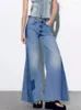 Jeans pour femmes Style coréen 2023 femmes mode Denim Patchwork pantalon à jambes larges Cool Girl lâche haute rue