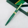 Pens MSS Classic Classic High Quality Rlx Metal Grid Ballpoint Pen Sinellerie de bureau Écriture Écriture Smooth with Box Set