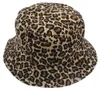 Foxmother New Fashion Summer Leopard Animal Printed Bucket Hats Fishing Cap Women Men