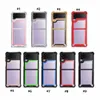 Vente chaude étui transparent pour Samsung Galaxy Z Flip 3/4 pli 4 5G hybride double couche antichoc acrylique téléphone couverture arrière avec airbags