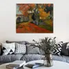 Figura su tela Women Lane ad Alchamps Arles Paul Gauguin Dipinti fatti a mano Modern Artwork House Decor