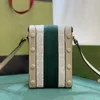 Mini-Handytasche, Designer-Tasche, Leder-Canvas-Tasche für Herren und Damen, Vintage-Druck, Umhängetasche, hochwertige Tasche 696056