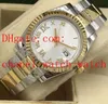 Real Photo 36 mm 178384 Diamond Roman Dial Watch Men's Watch en acier inoxydable et or Automatiques Mélanges mécaniques