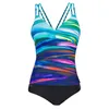 Women's Swimwear Sexy Printed Swimsuit Separate Bikini Suspender Spring Board Shorts For Women Swim Pack